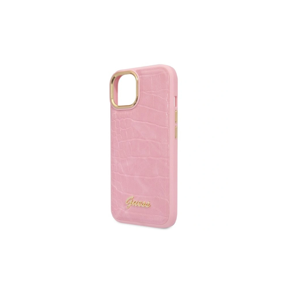 Hurtownia GSM - Etui Guess GUHCP14MHGCRHP Apple iPhone 14 Plus / 15 Plus růžový/pink hardcase Croco Collection - GUE2258 - {ean13} - Hurt