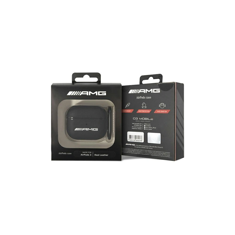 Hurtownia GSM - Etui Mercedes AMG AMA3SLWK Apple AirPods 3 husă neagră/leather - MRS64 - {ean13} - Hurt