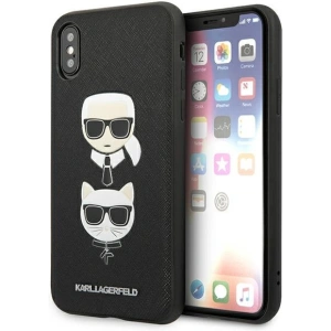 Hurtownia GSM - Etui Karl Lagerfeld KLHCI65SAKICKCBK Apple iPhone XS Max negru/black hardcase Saffiano Ikonik Karl&Choupette Head - KLD1214 - {ean13} - Hurt