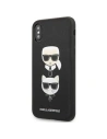 Hurtownia GSM - Case Karl Lagerfeld KLHCI65SAKICKCBK Apple iPhone XS Max schwarz/hardcase Saffiano Ikonik Karl&Choupette Kopf - KLD1214 - {ean13} - Hurt