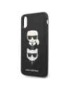 Hurtownia GSM - Case Karl Lagerfeld KLHCI65SAKICKCBK Apple iPhone XS Max schwarz/hardcase Saffiano Ikonik Karl&Choupette Kopf - KLD1214 - {ean13} - Hurt