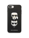 Hurtownia GSM - Etui Karl Lagerfeld KLHCI8LSAKICKCBK Apple iPhone 8/7 Plus fekete/fekete keménytok Saffiano Ikonik Karl&Choupette Head - KLD1216 - {ean13} - Hurt