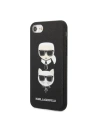 Hurtownia GSM - Case Karl Lagerfeld KLHCI8SAKICKCBK Apple iPhone SE 2022/SE 2020/8/7 schwarz/black hardcase Saffiano Ikonik Karl&Choupette Kopf - KLD1217 - {ean13} - Hurt