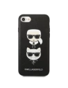 Hurtownia GSM - Case Karl Lagerfeld KLHCI8SAKICKCBK Apple iPhone SE 2022/SE 2020/8/7 schwarz/black hardcase Saffiano Ikonik Karl&Choupette Kopf - KLD1217 - {ean13} - Hurt