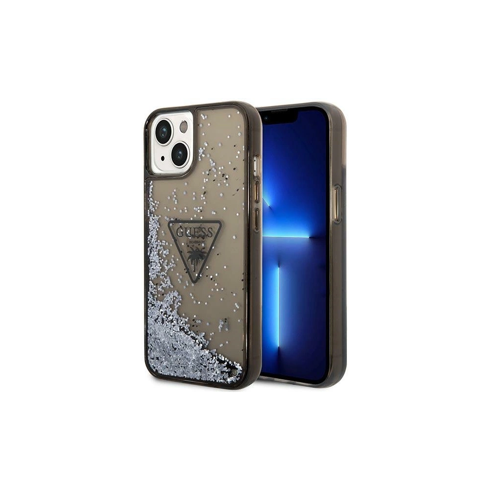Hurtownia GSM - Etui Guess GUHCP14SLFCTPK Apple iPhone 14 fekete/black hardcase Liquid Glitter Palm Collection - GUE2261 - {ean13} - Hurt