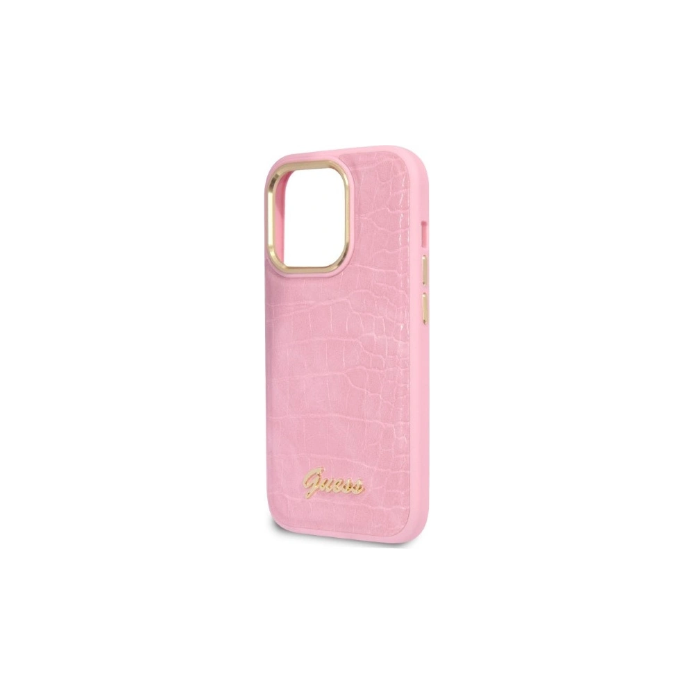 Hurtownia GSM - Etui Guess GUHCP14XHGCRHP Apple iPhone 14 Pro Max różowy/pink hardcase Croco Collection - GUE2262 - {ean13} - Hurt