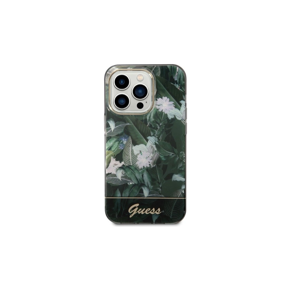 Hurtownia GSM - Etui Guess GUHCP14XHGJGHA Apple iPhone 14 Pro Max zielony/green hardcase Jungle Collection - GUE2263 - {ean13} - Hurt