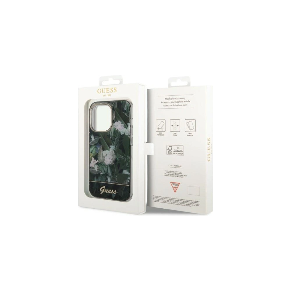 Hurtownia GSM - Etui Guess GUHCP14XHGJGHA Apple iPhone 14 Pro Max zöld/green hardcase Jungle Collection - GUE2263 - {ean13} - Hurt