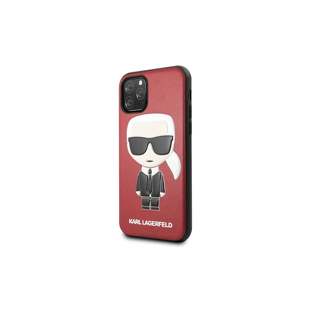 Wholesale Karl Lagerfeld KLHCN58IKPURE Apple iPhone 11 Pro hardcase red Iconic Karl Embossed - KLD1219 - {ean13} - Hurt