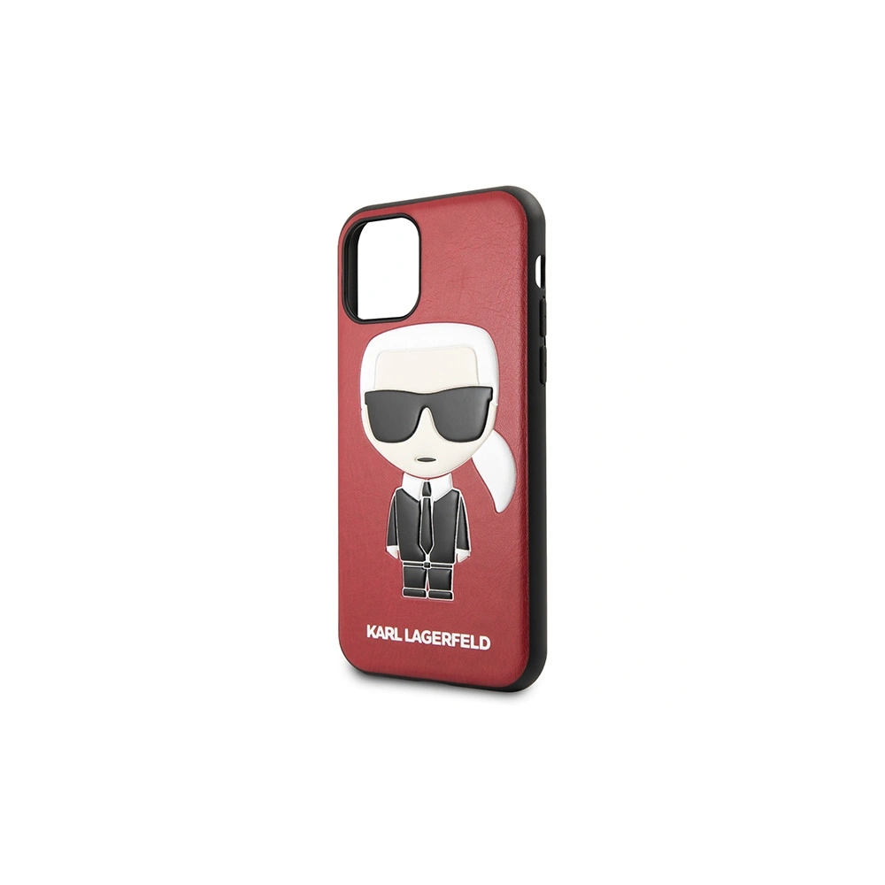 Wholesale Karl Lagerfeld KLHCN58IKPURE Apple iPhone 11 Pro hardcase red Iconic Karl Embossed - KLD1219 - {ean13} - Hurt