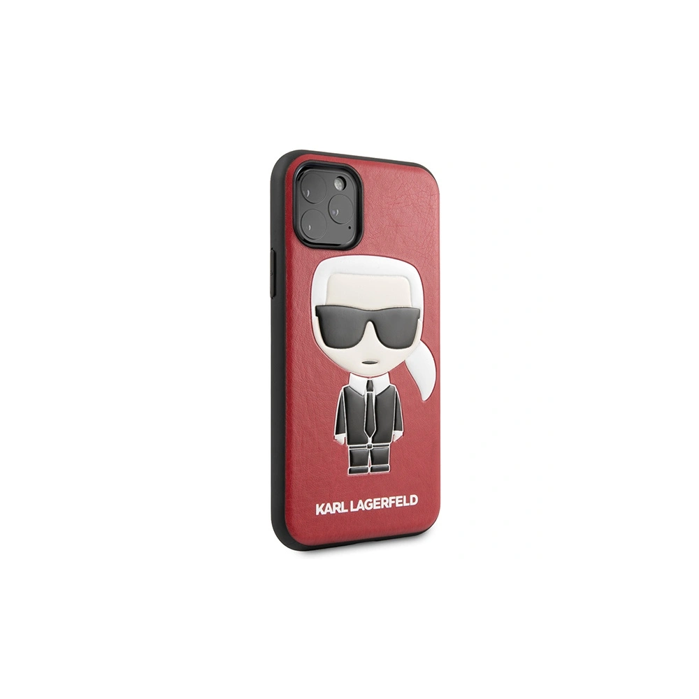 Wholesale Karl Lagerfeld KLHCN58IKPURE Apple iPhone 11 Pro hardcase red Iconic Karl Embossed - KLD1219 - {ean13} - Hurt