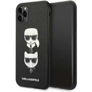 Hurtownia GSM - Etui Karl Lagerfeld KLHCN58SAKICKCBK Apple iPhone 11 Pro černý/black hardcase Saffiano Ikonik Karl&Choupette Head - KLD1220 - {ean13} - Hurt