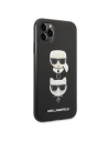Hurtownia GSM - Etui Karl Lagerfeld KLHCN58SAKICKCBK Apple iPhone 11 Pro černý/black hardcase Saffiano Ikonik Karl&Choupette Head - KLD1220 - {ean13} - Hurt