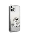 Hurtownia GSM - Etui Karl Lagerfeld KLHCP12MGCFS Apple iPhone 12/12 Pro ezüst/silver hardcase Liquid Glitter Choupette Fun - KLD1222 - {ean13} - Hurt