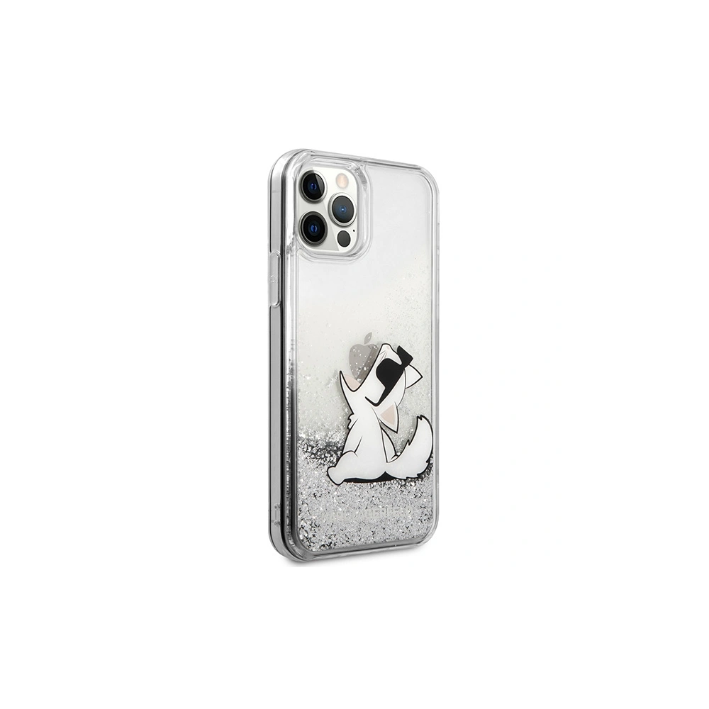 Hurtownia GSM - Case Karl Lagerfeld KLHCP12MGCFS Apple iPhone 12/12 Pro silber/silver hardcase Liquid Glitter Choupette Fun - KLD1222 - {ean13} - Hurt