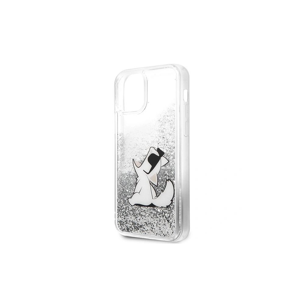 Hurtownia GSM - Case Karl Lagerfeld KLHCP12MGCFS Apple iPhone 12/12 Pro silber/silver hardcase Liquid Glitter Choupette Fun - KLD1222 - {ean13} - Hurt