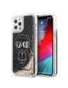 Case Karl Lagerfeld KLHCP12MLGGKBK Apple iPhone 12/12 Pro schwarz/black Hardcase Liquid Glitter Gatsby
