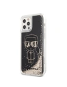 Wholesale Karl Lagerfeld KLHCP12MLGGKBK Apple iPhone 12/12 Pro black hardcase Liquid Glitter Gatsby - KLD1223 - {ean13} - Hurt
