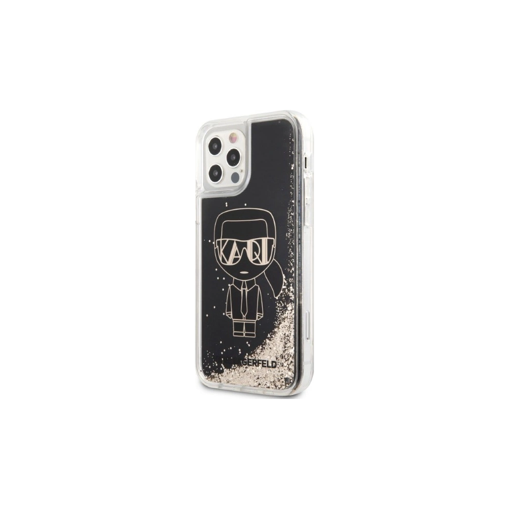 Wholesale Karl Lagerfeld KLHCP12MLGGKBK Apple iPhone 12/12 Pro black hardcase Liquid Glitter Gatsby - KLD1223 - {ean13} - Hurt