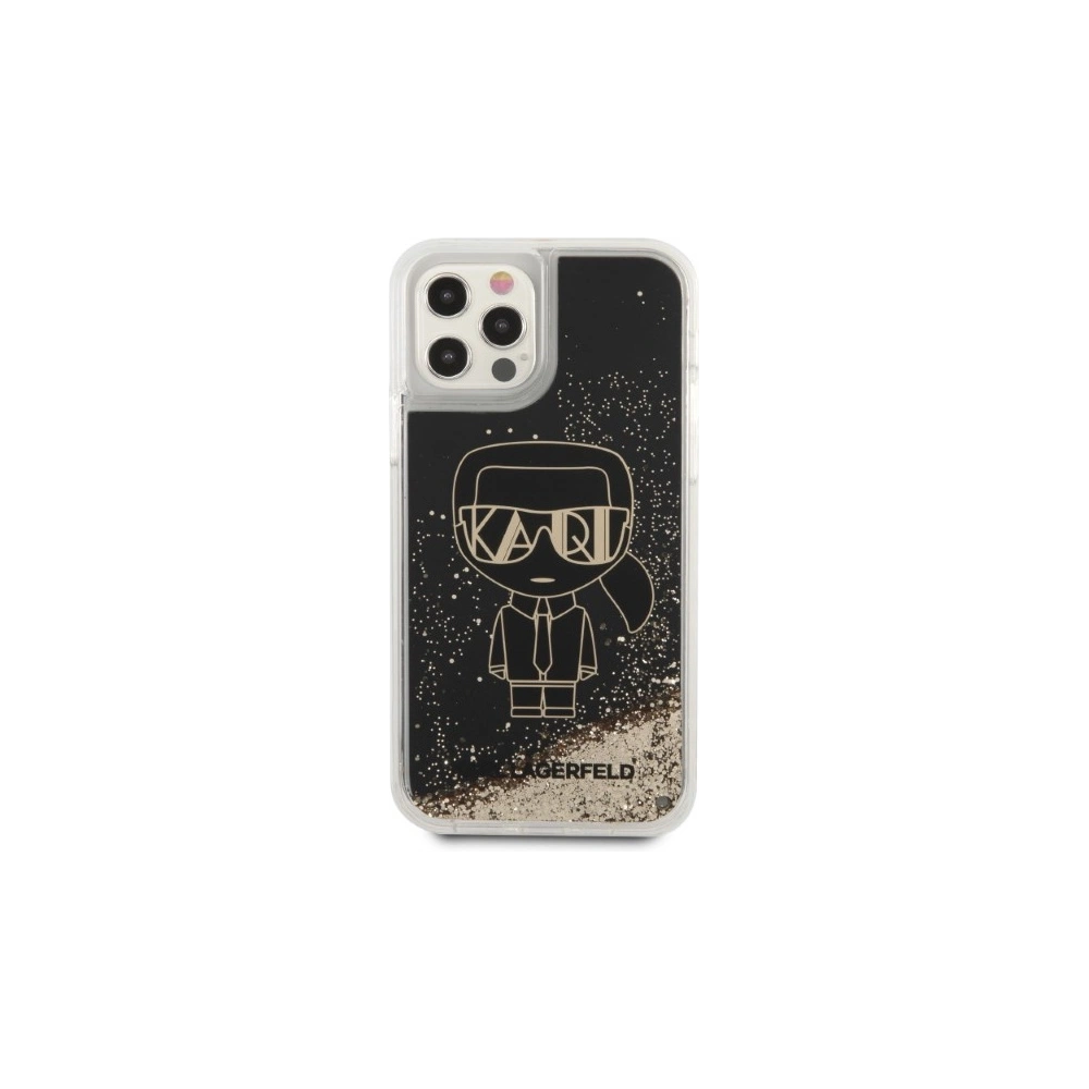 Wholesale Karl Lagerfeld KLHCP12MLGGKBK Apple iPhone 12/12 Pro black hardcase Liquid Glitter Gatsby - KLD1223 - {ean13} - Hurt