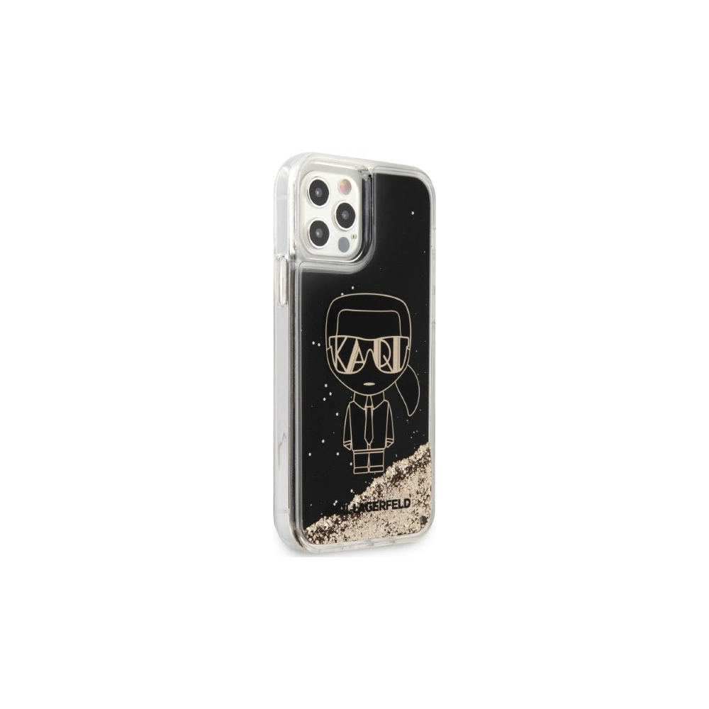 Wholesale Karl Lagerfeld KLHCP12MLGGKBK Apple iPhone 12/12 Pro black hardcase Liquid Glitter Gatsby - KLD1223 - {ean13} - Hurt