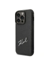 Hurtownia GSM - Case Karl Lagerfeld KLHCP14LCSSK Apple iPhone 14 Pro Hardcase schwarz/black Signature Logo Kartenfach - KLD1224 - {ean13} - Hurt