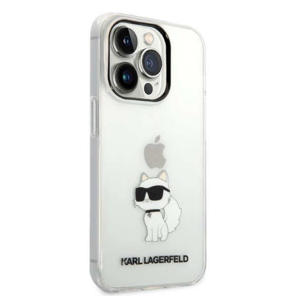 Kryt Karl Lagerfeld KLHCP14LHNCHTCT Apple iPhone 14 Pro transparent hardcase IML NFT Choupette