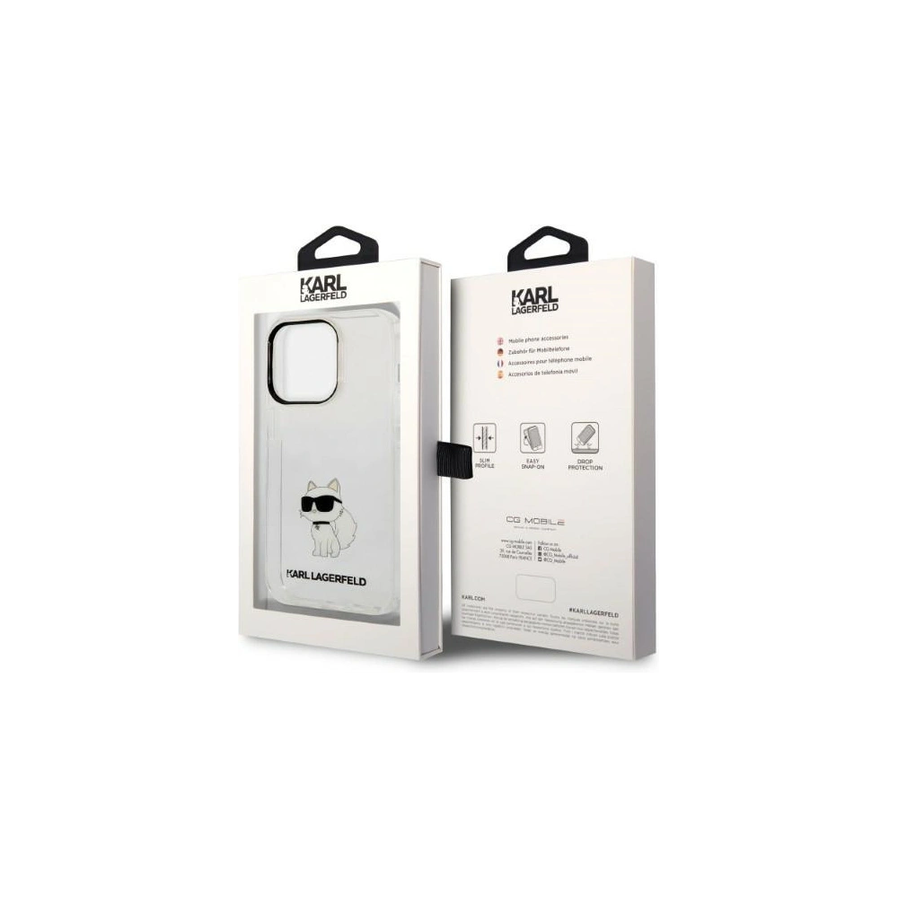 Hurtownia GSM - Case Karl Lagerfeld KLHCP14LHNCHTCT Apple iPhone 14 Pro transparentes Hardcase IML NFT Choupette - KLD1225 - {ean13} - Hurt