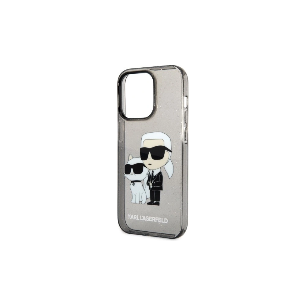 Wholesale Karl Lagerfeld KLHCP14LHNKCTGK Apple iPhone 14 Pro black hardcase IML GLIT NFT Karl&Choupette - KLD1227 - {ean13} - Hurt