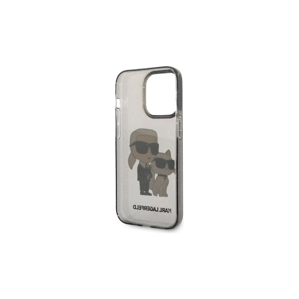 Wholesale Karl Lagerfeld KLHCP14LHNKCTGK Apple iPhone 14 Pro black hardcase IML GLIT NFT Karl&Choupette - KLD1227 - {ean13} - Hurt