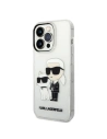 Hurtownia GSM - Etui Karl Lagerfeld KLHCP14LHNKCTGT Apple iPhone 14 Pro transparentní tvrdý obal IML GLIT NFT Karl&Choupette - KLD1228 - {ean13} - Hurt