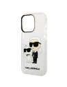 Hurtownia GSM - Etui Karl Lagerfeld KLHCP14LHNKCTGT Apple iPhone 14 Pro transparentní tvrdý obal IML GLIT NFT Karl&Choupette - KLD1228 - {ean13} - Hurt