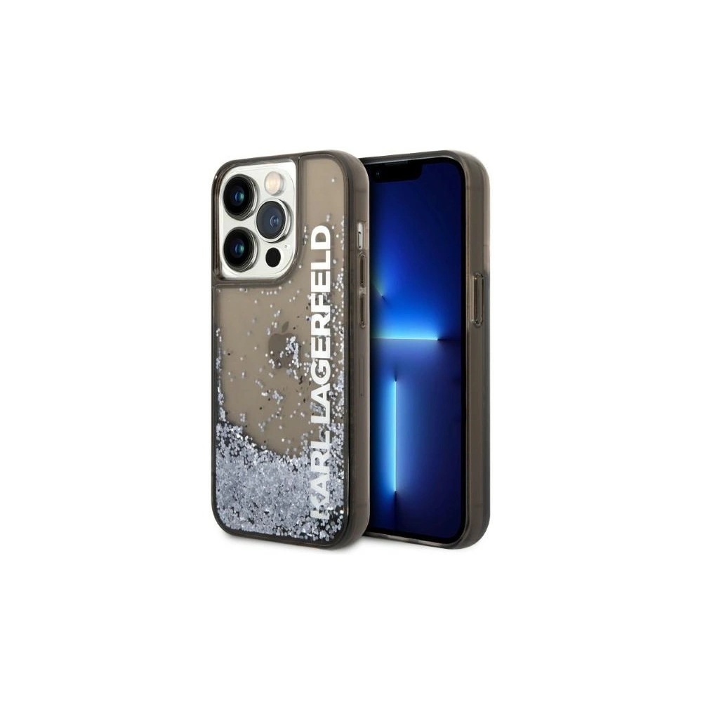 Hurtownia GSM - Etui Karl Lagerfeld KLHCP14LLCKVK Apple iPhone 14 Pro černý/black hardcase Liquid Glitter Elong - KLD1229 - {ean13} - Hurt