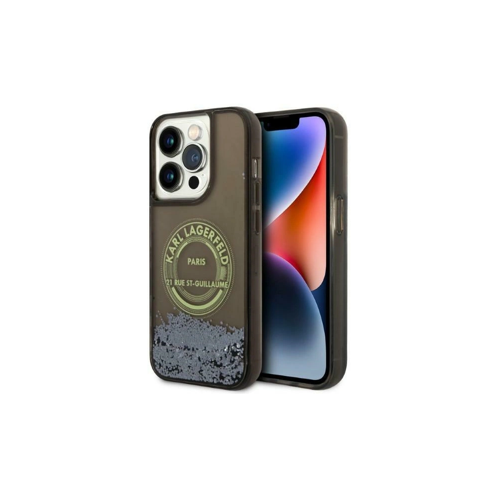 Hurtownia GSM - Case Karl Lagerfeld KLHCP14LLCRSGRK Apple iPhone 14 Pro schwarz/black hardcase Liquid Glitter RSG - KLD1230 - {ean13} - Hurt