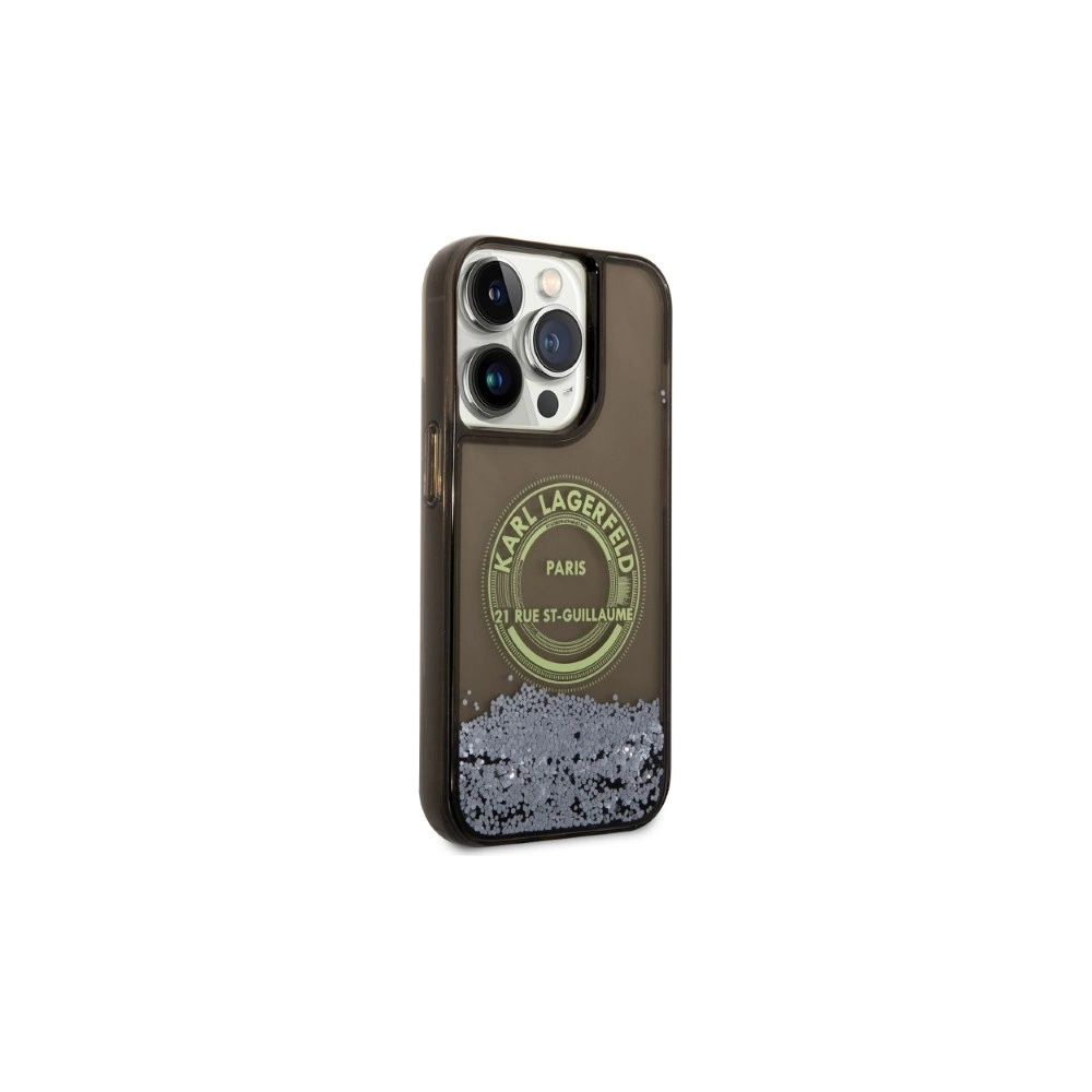 Hurtownia GSM - Case Karl Lagerfeld KLHCP14LLCRSGRK Apple iPhone 14 Pro schwarz/black hardcase Liquid Glitter RSG - KLD1230 - {ean13} - Hurt
