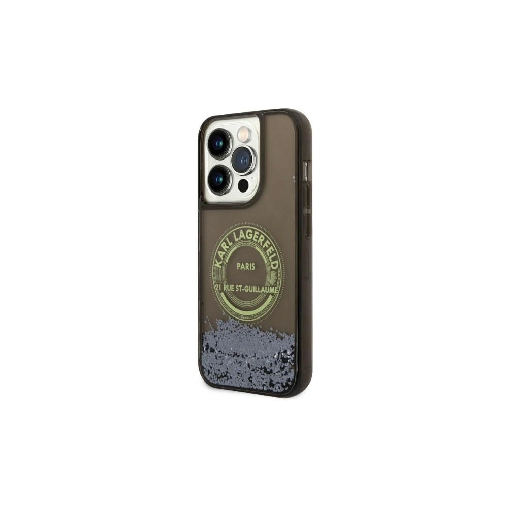 Hurtownia GSM - Case Karl Lagerfeld KLHCP14LLCRSGRK Apple iPhone 14 Pro schwarz/black hardcase Liquid Glitter RSG - KLD1230 - {ean13} - Hurt