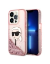 Etui Karl Lagerfeld KLHCP14LLNKHCP Apple iPhone 14 Pro różowy/pink hardcase Glitter NFT Karl Head
