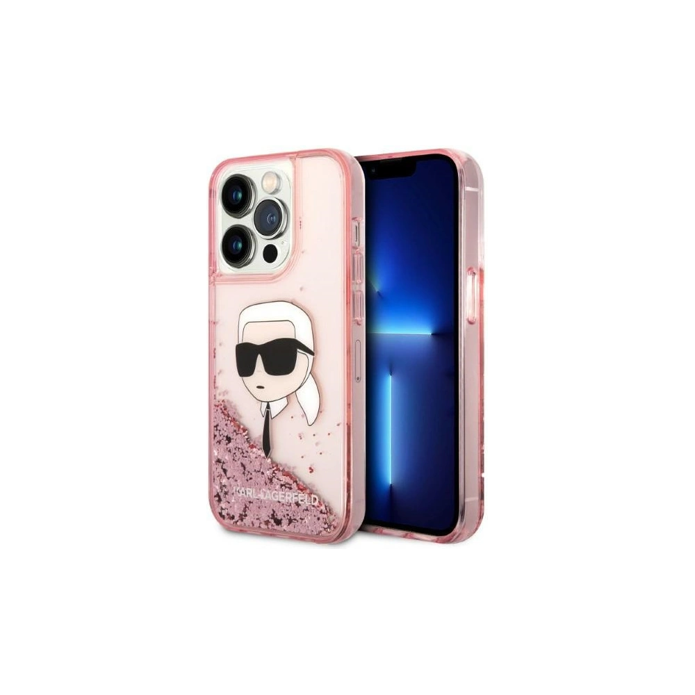 Hurtownia GSM - Case Karl Lagerfeld KLHCP14LLNKHCP Apple iPhone 14 Pro rosa/pink Hardcase Glitter NFT Karl Head - KLD1232 - {ean13} - Hurt
