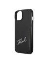 Hurtownia GSM - Case Karl Lagerfeld KLHCP14MCSSK Apple iPhone 14 Plus / 15 Plus Hardcase schwarz/black Signature Logo Kartensteckplatz - KLD1233 - {ean13} - Hurt