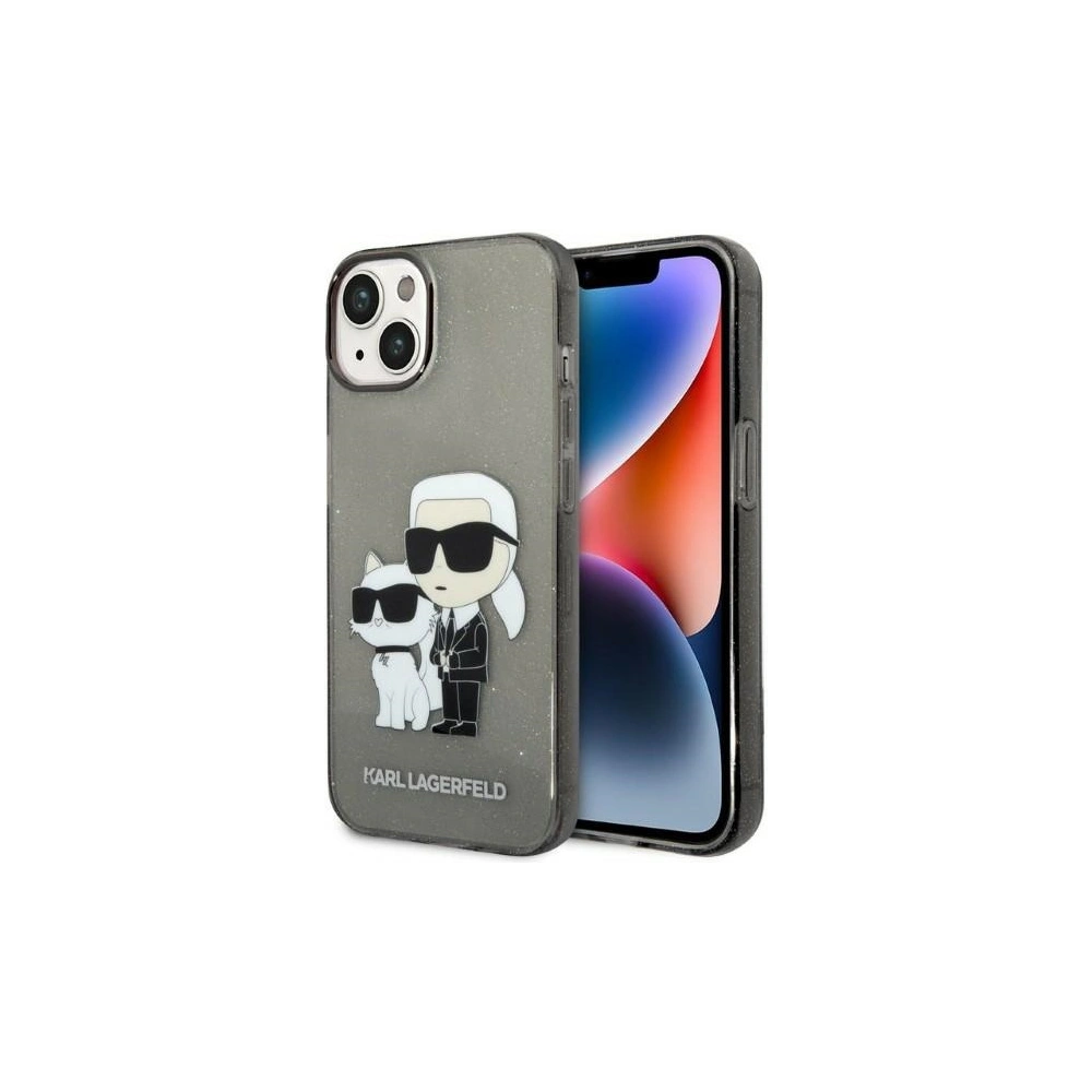 Hurtownia GSM - Etui Karl Lagerfeld KLHCP14MHNKCTGK Apple iPhone 14 Plus / 15 Plus černý/black hardcase IML GLIT NFT Karl&Choupette - KLD1235 - {ean13} - Hurt