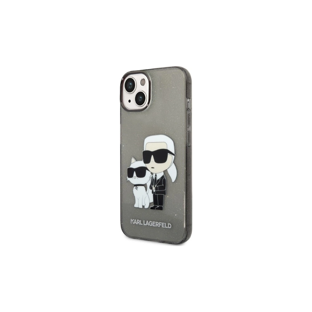 Hurtownia GSM - Etui Karl Lagerfeld KLHCP14MHNKCTGK Apple iPhone 14 Plus / 15 Plus černý/black hardcase IML GLIT NFT Karl&Choupette - KLD1235 - {ean13} - Hurt