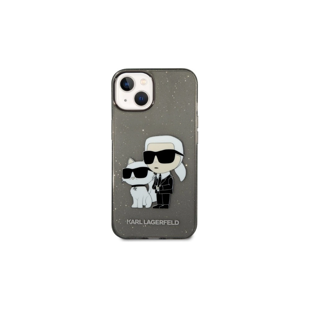 Hurtownia GSM - Etui Karl Lagerfeld KLHCP14MHNKCTGK Apple iPhone 14 Plus / 15 Plus černý/black hardcase IML GLIT NFT Karl&Choupette - KLD1235 - {ean13} - Hurt