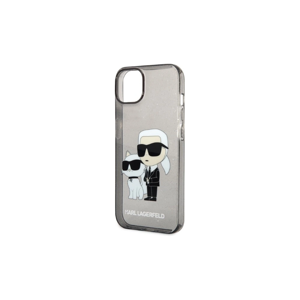 Wholesale Karl Lagerfeld KLHCP14MHNKCTGK Apple iPhone 14 Plus / 15 Plus black hardcase IML GLIT NFT Karl&Choupette - KLD1235 - {ean13} - Hurt