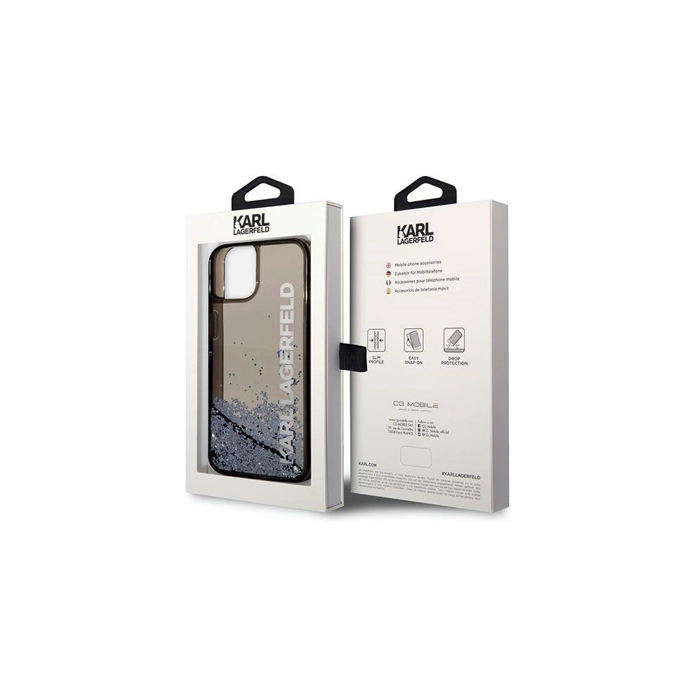 Hurtownia GSM - Case Karl Lagerfeld KLHCP14MLCKVK Apple iPhone 14 Plus / 15 Plus schwarz/black hardcase Liquid Glitter Elong - KLD1237 - {ean13} - Hurt
