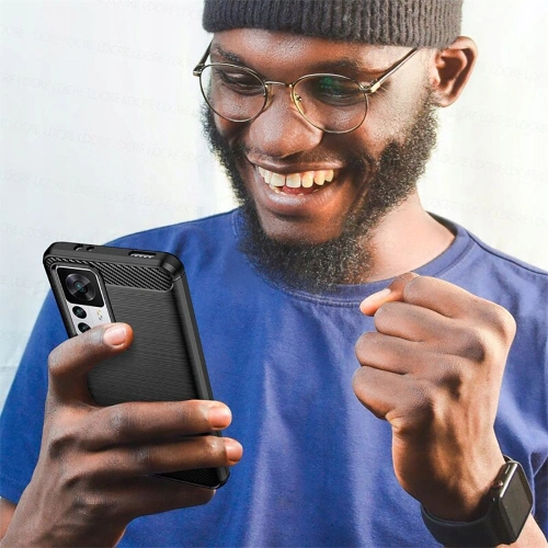 Etui Tech-Protect TPUCarbon Xiaomi 12 Lite Black