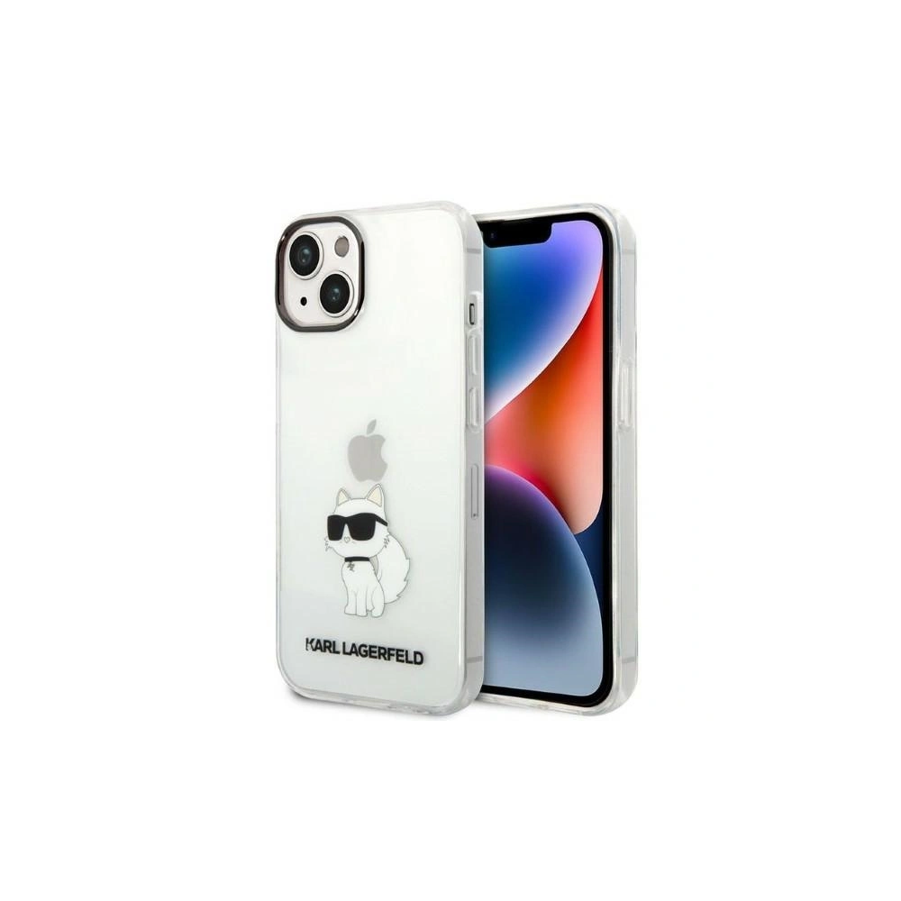 Hurtownia GSM - Etui Karl Lagerfeld KLHCP14SHNCHTCT Apple iPhone 14 transparentní tvrdý obal IML NFT Choupette - KLD1240 - {ean13} - Hurt