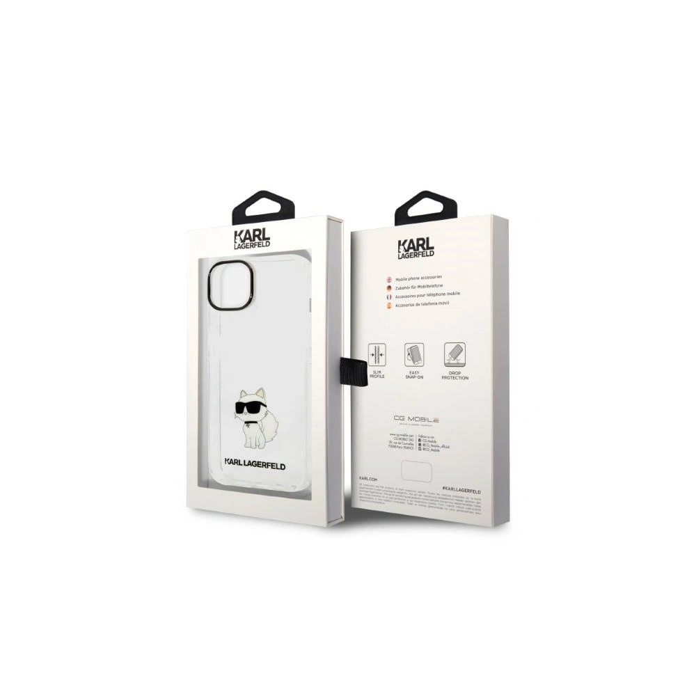 Hurtownia GSM - Etui Karl Lagerfeld KLHCP14SHNCHTCT Apple iPhone 14 átlátszó kemény tok IML NFT Choupette - KLD1240 - {ean13} - Hurt