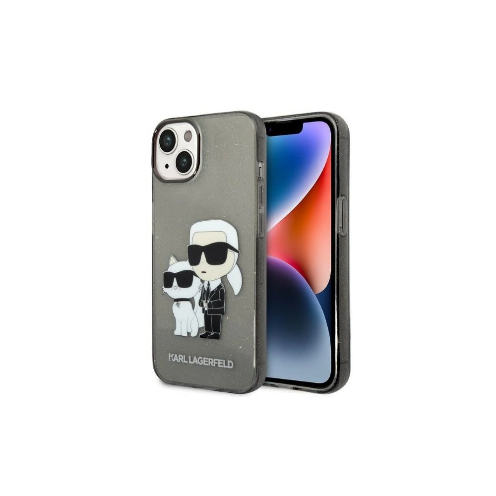 Hurtownia GSM - Etui Karl Lagerfeld KLHCP14SHNKCTGK Apple iPhone 14 černý/black hardcase IML GLIT NFT Karl&Choupette - KLD1241 - {ean13} - Hurt