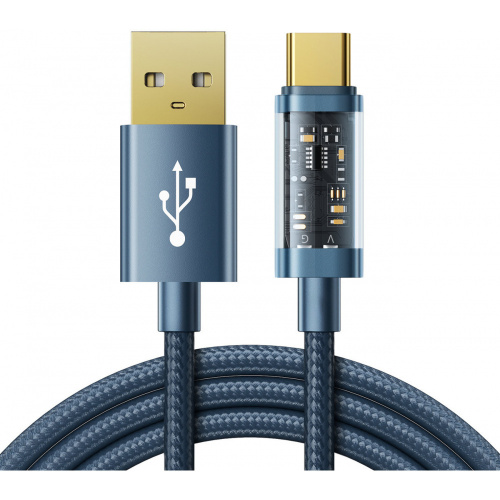 Joyroom Distributor - 6941237196460 - JYR467 - Joyroom USB/USB-C Cable 3A 1,2m blue (S-UC027A12) - B2B homescreen