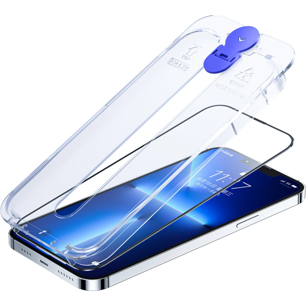 Hurtownia GSM - Gehärtetes Glas Joyroom Knight Apple iPhone 14 Plus / 15 Plus Montageset transparent (JR-H11) - JYR478 - {ean13} - Hurt